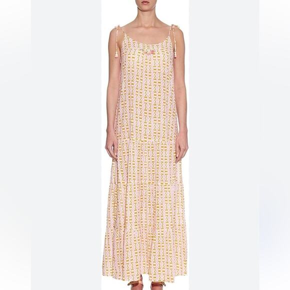 Figue Brielle Maxi Dress in Kenyan Mosaic Print Large - Picture 1 of 9